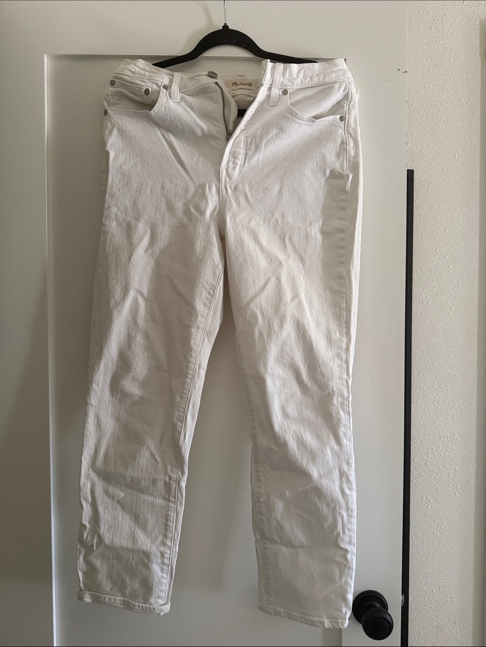 Madewell The Perfect Vintage White Jeans